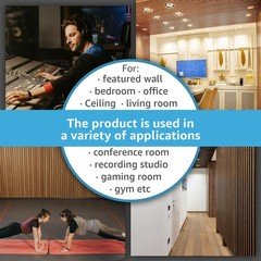 Art3D 6-Piece Wood Slat Acoustic Panels For Stylish Decor And Noise Reduction