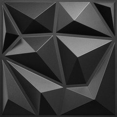 LEVOWAY 33 Pack 12”x12” Black Diamond Design 3D Wall Panels Interior Wall