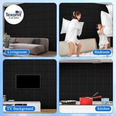 32 Pcs 3D Slat Wall Panels, 12″X12″ PVC Fluted Wall Paneling for Interior Decor,