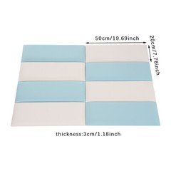 Wall Panels Pack of 8, Self-Adhesive Wall Panel, Anti-collision Wall Padding