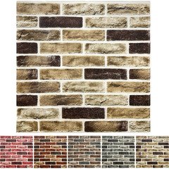 Yll Yll 20-Pack 104 Sq.Ft 3D Wall Panels Peel And Stick 3D Faux Brick Wallpaper