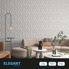 Art3D 33-Pack 3D Wall Panels For Interior Wall Decor Modern Diamond Textured