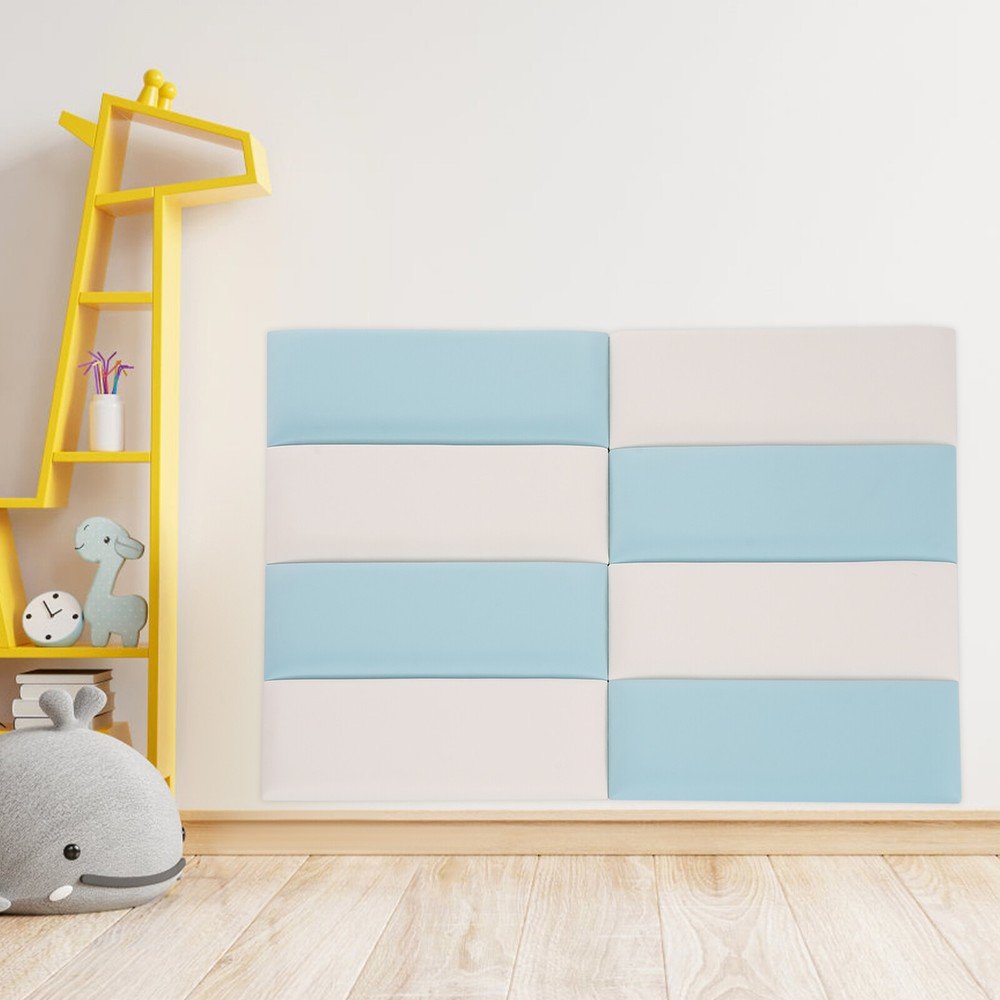 Wall Padding Set of 8, Self-Adhesive Anti-Collision Foam Panels